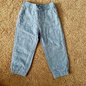 Janie and Jack baby boy linen pants